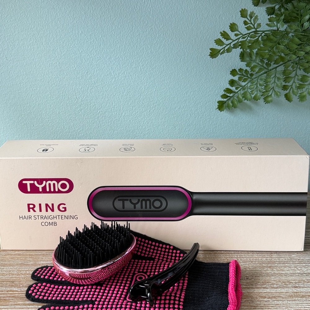 TYMO Hair Straightening Brush with Glove